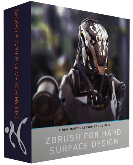 【中英字幕】Zbrush教程-游戏电影角色机甲战士雕刻渲染培训视频教程 3D 第1张