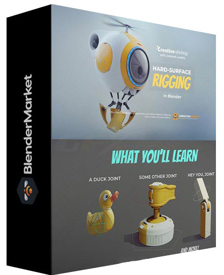 【中英字幕】Blender教程-机器人绑定动画制作初学者指南教程 3D 第1张