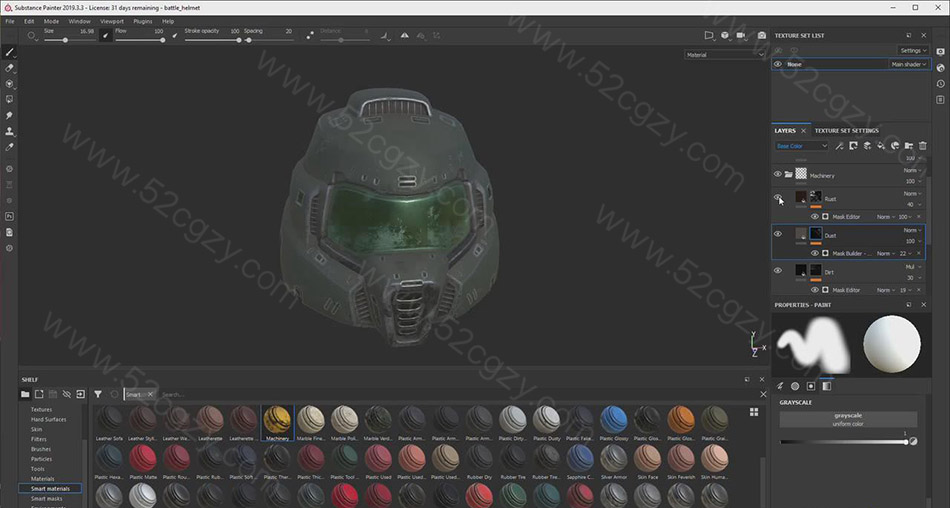 【中英字幕】Blender教程-创建适合太空船员角色的战斗头盔建模教程 3D 第4张