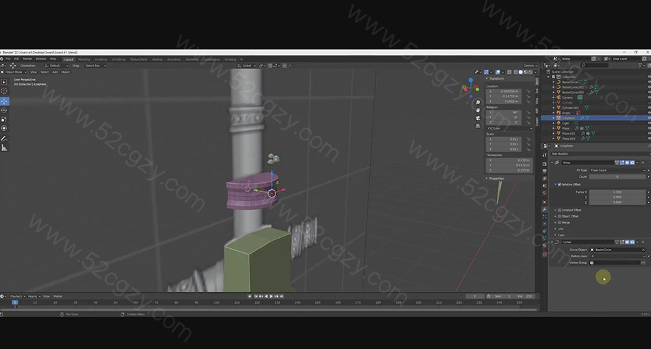 Zbrush与Blender游戏魔兽寒霜之剑完整建模贴图视频教程 3D 第3张