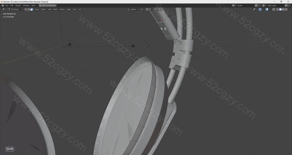 【中英字幕】Blender教程-逼真耳机模型产品实例制作视频教程 3D 第4张