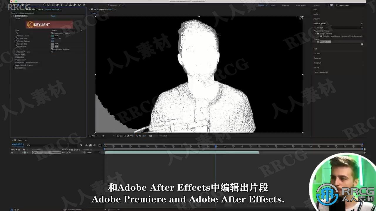 【中文字幕】影视后期绿屏抠像技术训练视频教程 CG 第5张