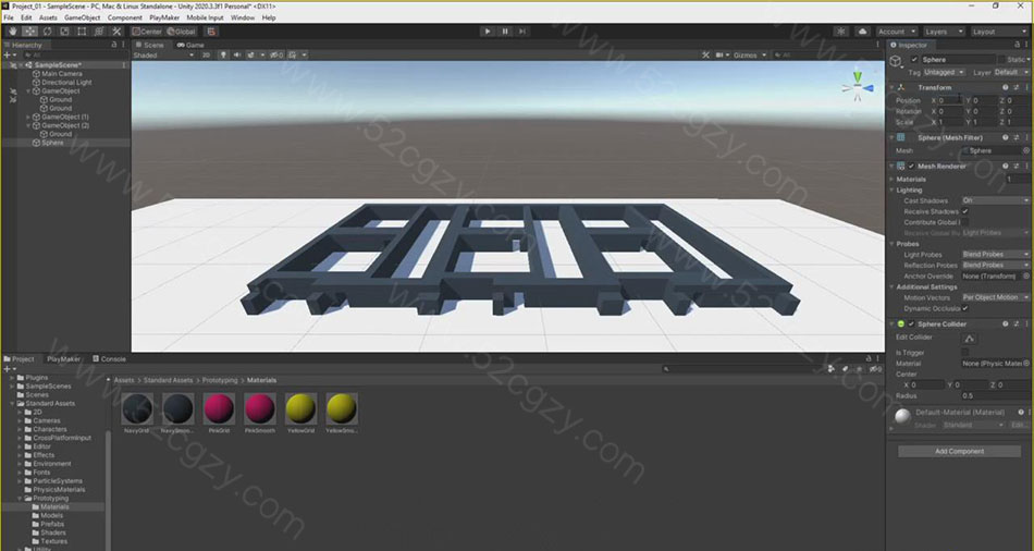 Unity和Playmaker无编程冒险益智游戏完整制作教程-中英字幕 3D 第4张