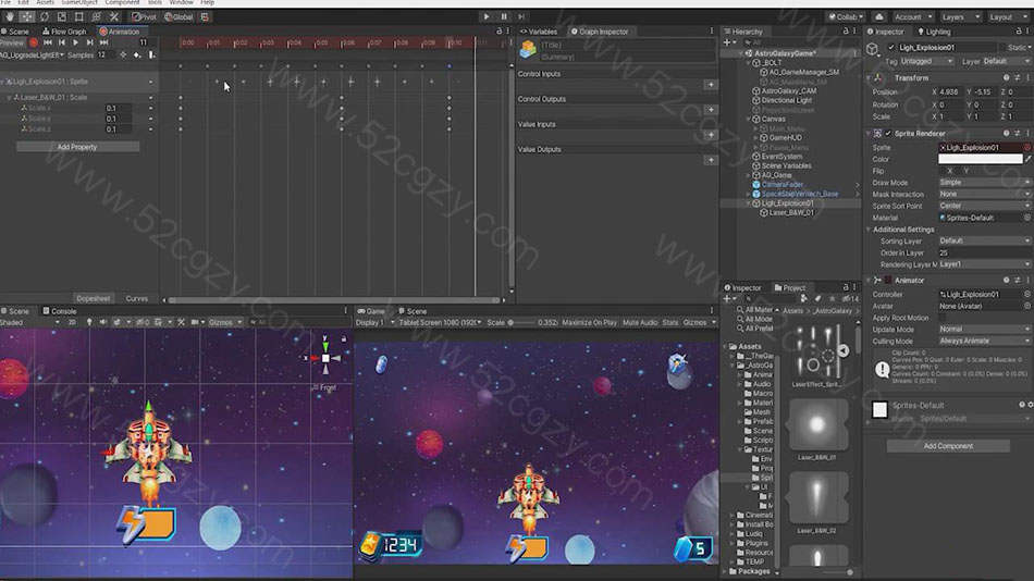 【中英字幕】Unity无编程游戏室与太空射击游戏完整制作视频教程 3D 第7张