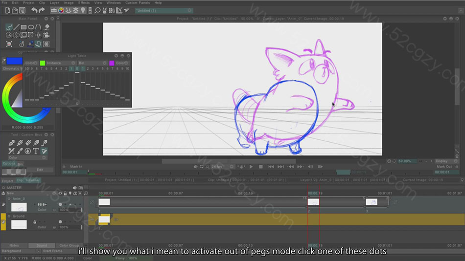 【中英字幕】TVPaint教程-Bloop Animation - TVPaint Animation手绘逐帧动画教程 3D 第5张