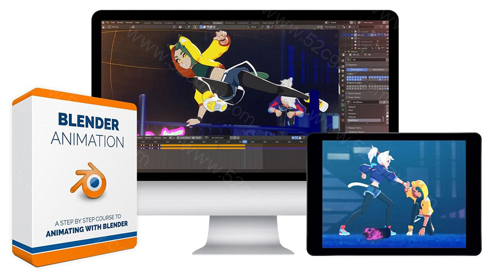 【中英字幕】Bloop Animation —Dillon Gu 的Blender 分步动画课程 3D 第2张