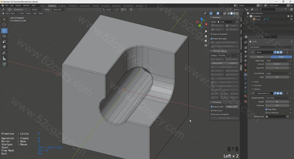 【中英字幕】Blender 游戏工业级左轮手枪建模渲染制作视频教程 3D 第2张