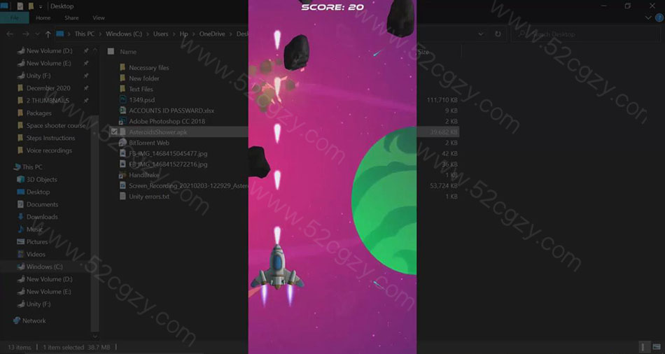【中文字幕】Unity太空射击游戏完整项目实例视频教程 3D 第5张