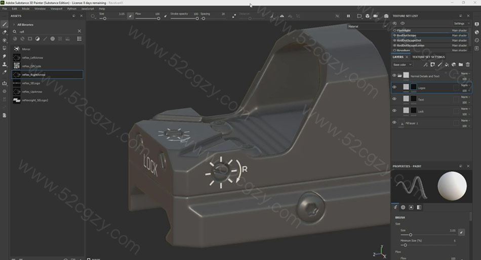 【中英字幕】Blender 游戏工业级左轮手枪建模渲染制作视频教程 3D 第6张