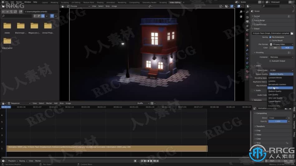 【中文字幕】Blender卡通3D建筑动画场景实例制作视频教程 3D 第9张