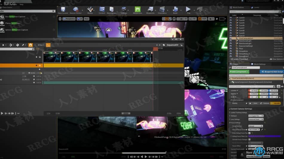 Unreal Engine赛博朋克游戏环境场景设计视频教程 CG 第11张