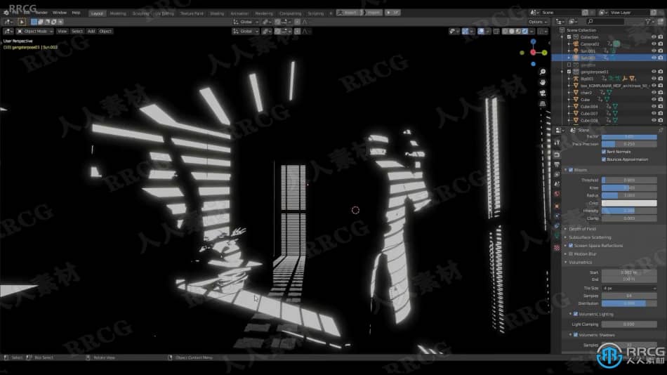 Blender黑白风格画面影视级场景实例制作视频教程 3D 第7张