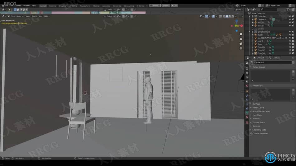 Blender黑白风格画面影视级场景实例制作视频教程 3D 第5张