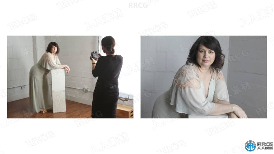 杂志效果女性俯卧姿势拍摄技巧工作流程视频教程 摄影 第6张