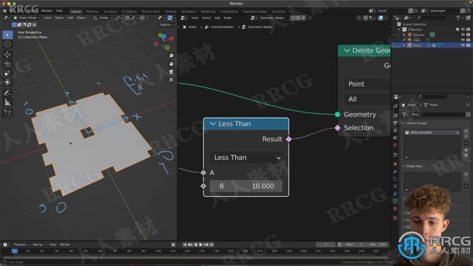 Blender几何节点树莓建模实例制作视频教程 3D 第2张