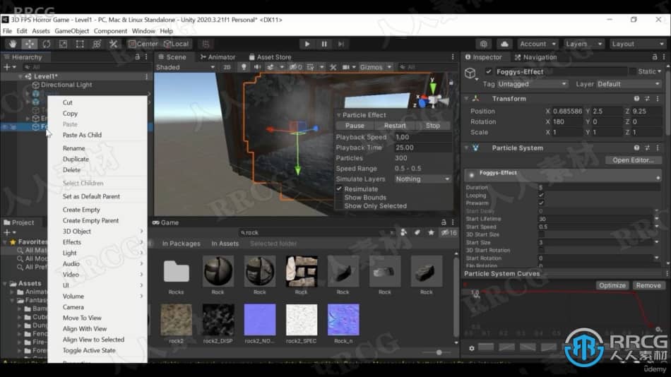 【中文字幕】Unity粒子系统视觉特效制作基础技能视频教程 3D 第9张