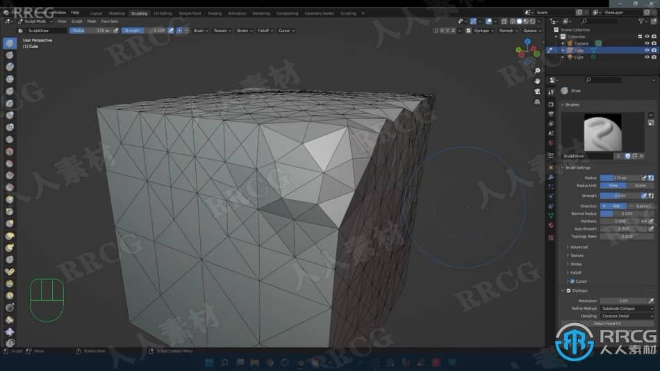 Blender 3.0数字雕刻初学者入门训练视频教程 3D 第8张