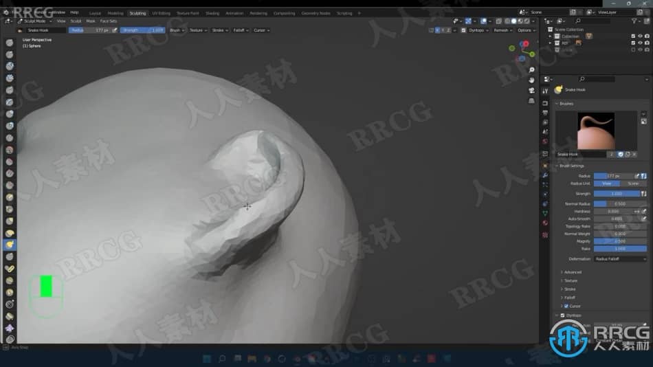Blender 3.0数字雕刻初学者入门训练视频教程 3D 第3张
