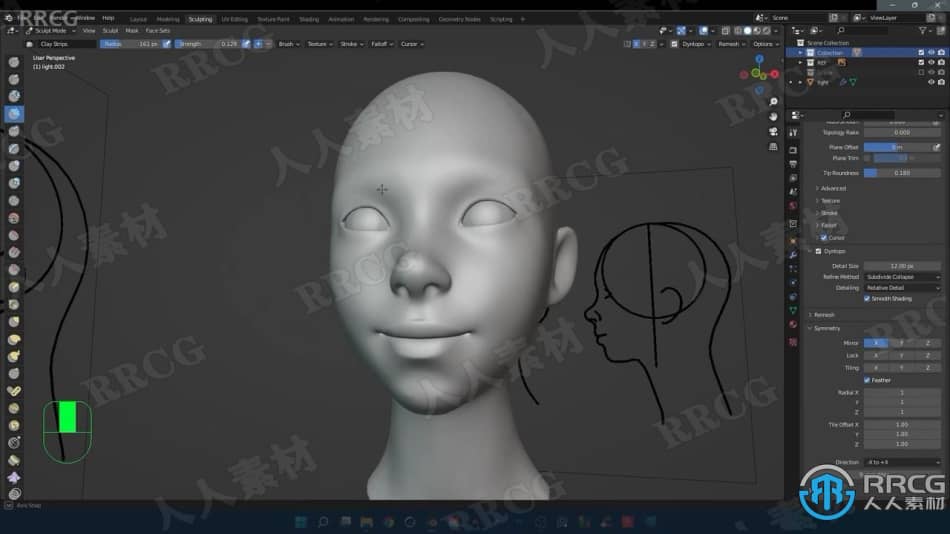 Blender 3.0数字雕刻初学者入门训练视频教程 3D 第5张