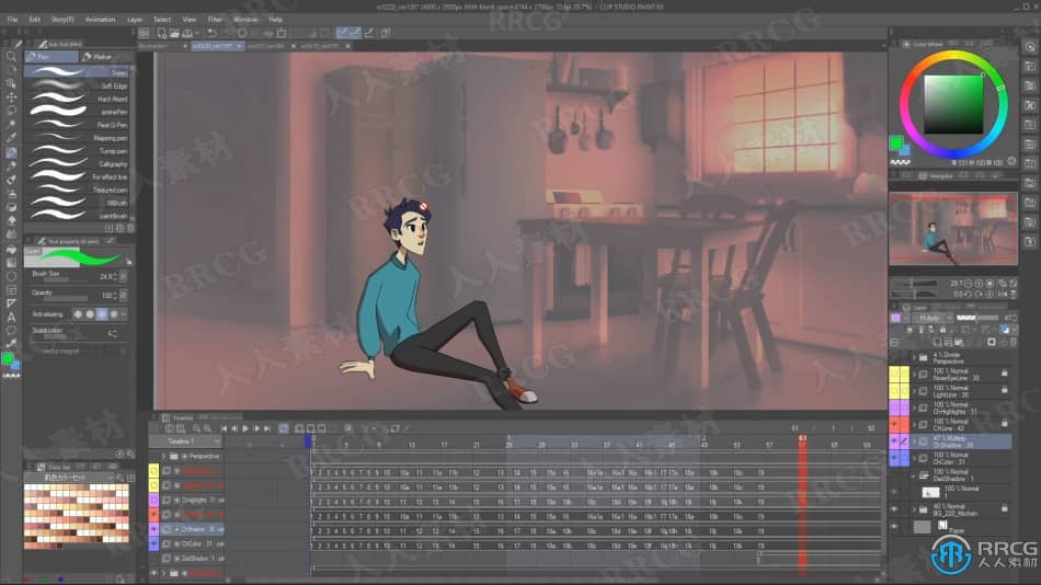 Clip Studio Paint创建高级动画数字绘画技巧视频教程 CG 第10张