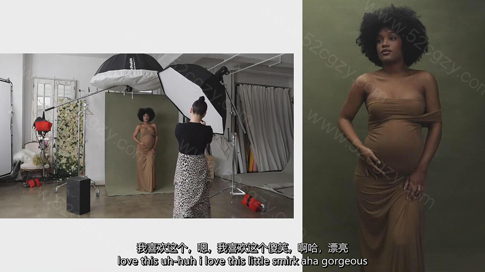 【中英字幕】Lola Melani Academy孕妇人像写真高级时装礼服造型摄影教程 VOL.2 摄影 第12张