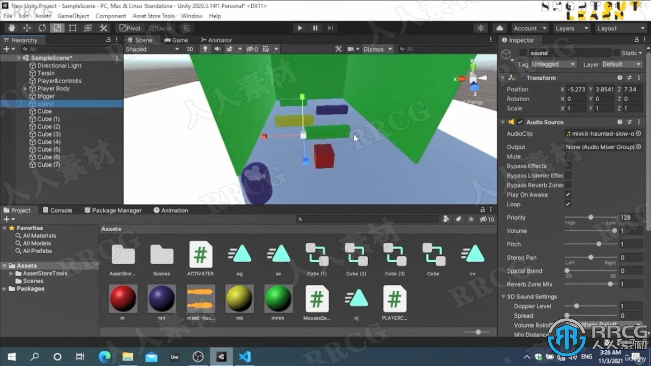 【中文字幕】Unity引擎游戏创作基础要点技术视频教程 Unity 第9张