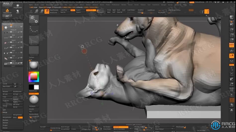 Zbrush逼真动物雕刻艺术设计实例训练视频教程 3D 第3张