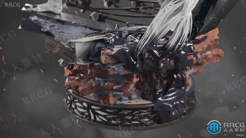 【中文字幕】Zbrush毒液影视角色雕刻建模全流程视频教程 3D 第16张