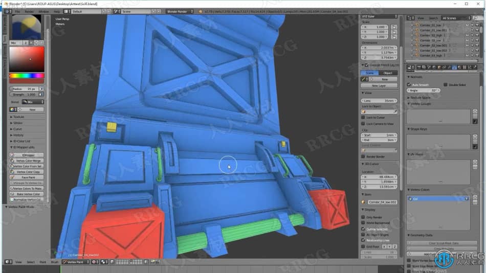 Unreal Engine与Blender守望先锋游戏科幻长廊场景制作视频教程 3D 第2张