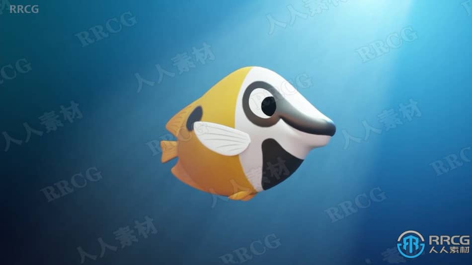 Blender海洋小鱼角色建模实例训练视频教程 3D 第11张
