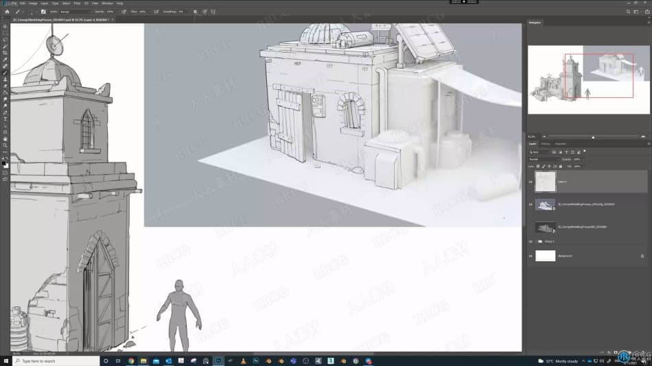 Blender概念艺术场景制作与数字绘画技术视频教程 3D 第10张