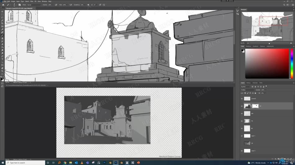 Blender概念艺术场景制作与数字绘画技术视频教程 3D 第8张