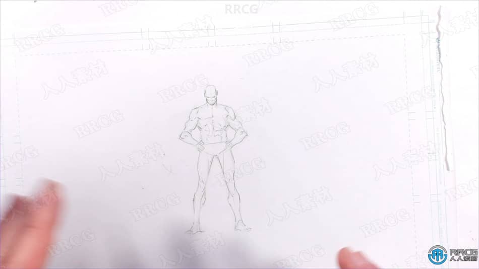 漫画角色铅笔人体解剖结构草图传统绘画工作流程视频教程 CG 第12张