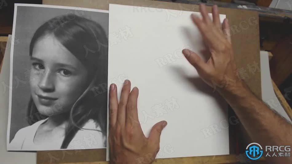 写实小女孩肖像素描油画创作过程传统绘画工作流程视频教程 CG 第3张