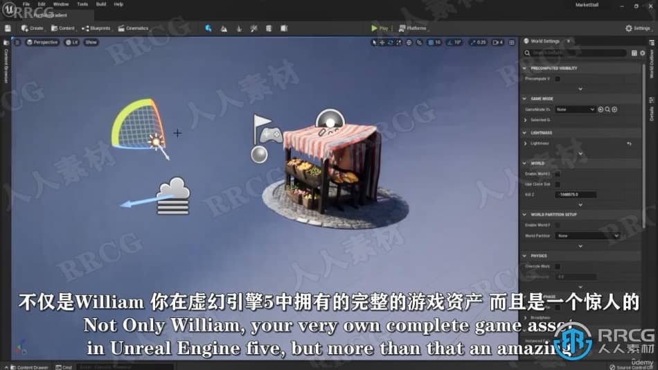 【中文字幕】UE5与Blender中世纪市场游戏资产制作流程视频教程 3D 第2张