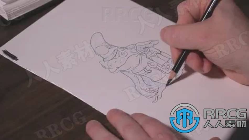 卡通动漫怪物角色传统绘画工作流程视频教程 CG 第5张