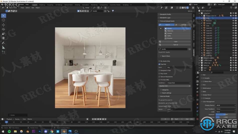 Blender逼真厨房场景实例制作视频教程 3D 第6张