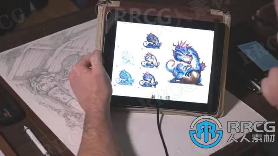 卡通动漫怪物角色传统绘画工作流程视频教程 CG 第3张