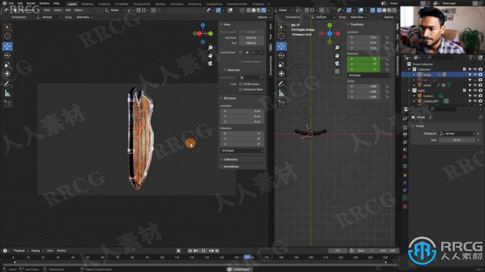 Blender游戏盾牌模型和纹理实例制作视频教程 3D 第9张