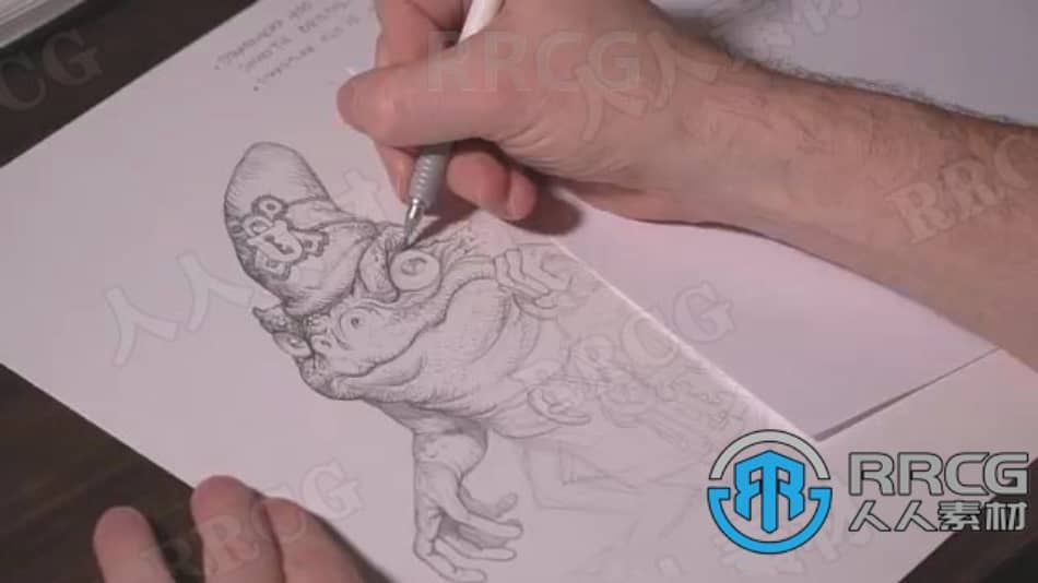 卡通动漫怪物角色传统绘画工作流程视频教程 CG 第7张