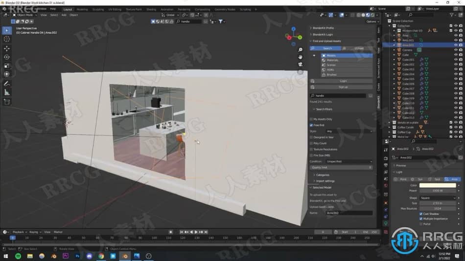 Blender逼真厨房场景实例制作视频教程 3D 第8张