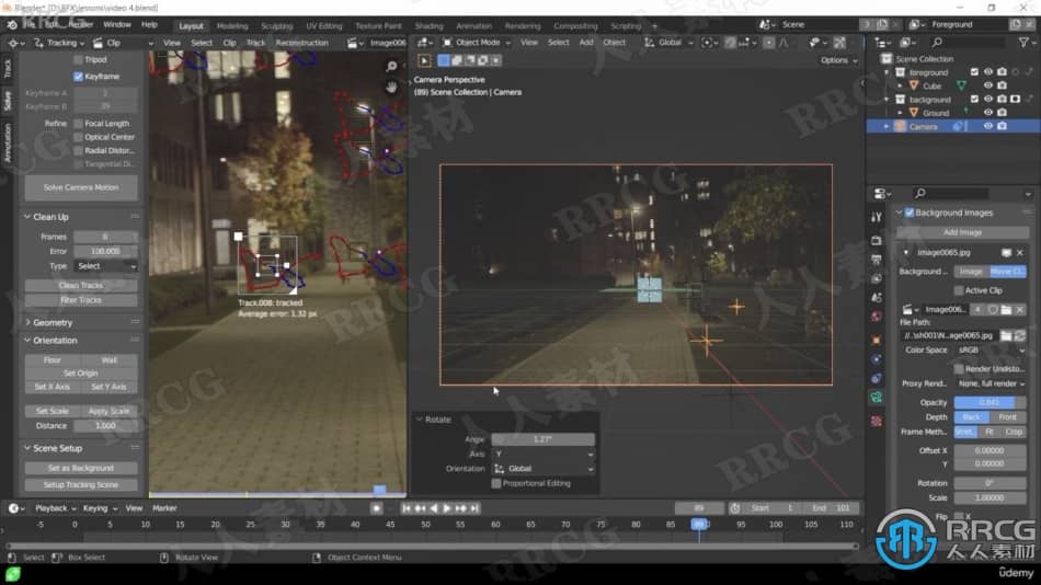 Blender与真实世界场景镜头融合技术作视频教程 3D 第4张