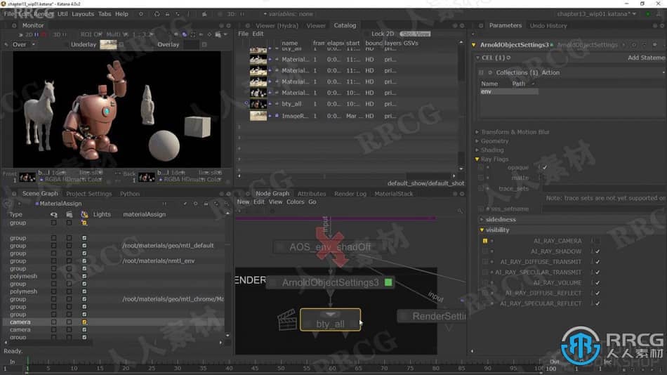 从Katana灯光模板到Arnold最终渲染技术视频教程 3D 第7张