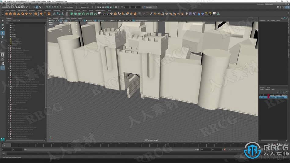 UE5虚幻引擎中世纪城堡完整制作工作流程视频教程 CG 第3张