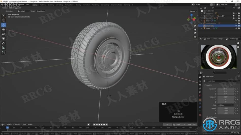 Blender 3.0复古老爷车完整制作工作流程视频教程 3D 第9张