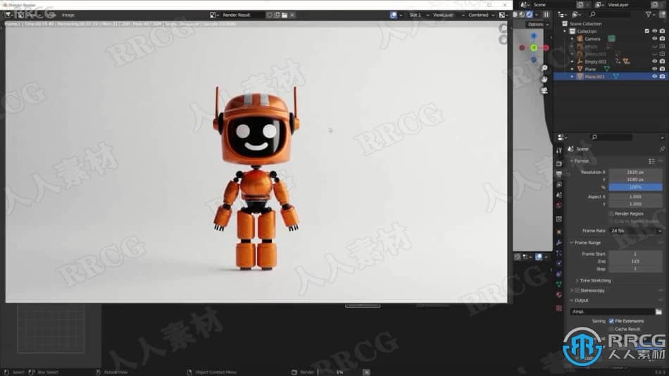 【中文字幕】Blender爱死亡与机器人角色建模实例制作视频教程 3D 第13张
