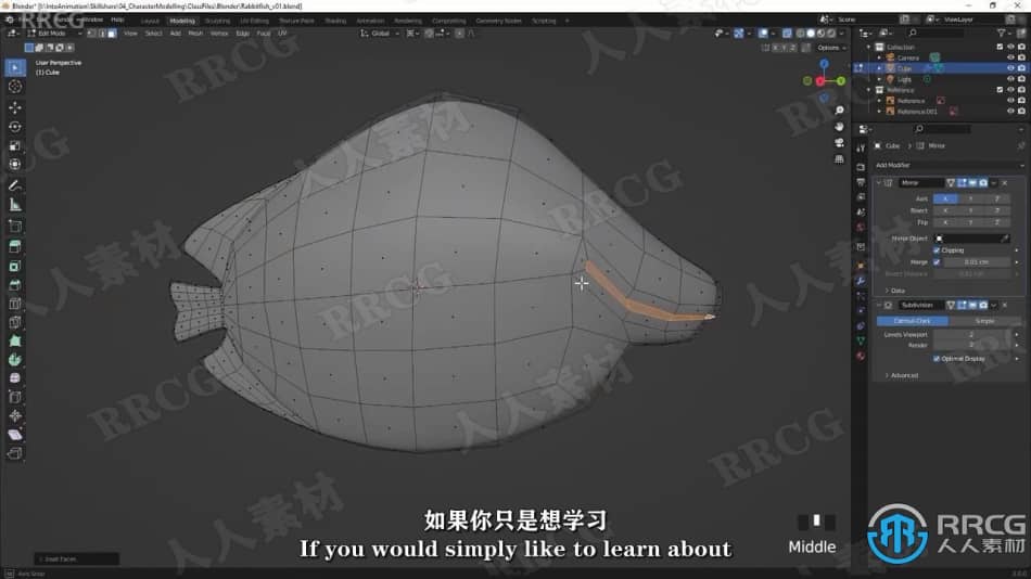 【中文字幕】Blender海洋小鱼角色动画制作要点训练视频教程 3D 第5张