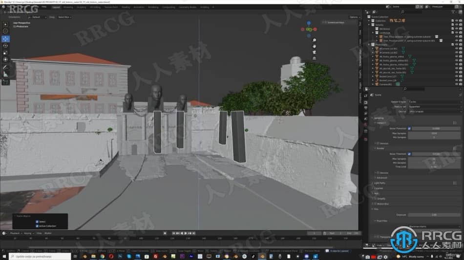 【中文字幕】Blender与RealityCapture未来主义影视建筑场景制作 3D 第16张