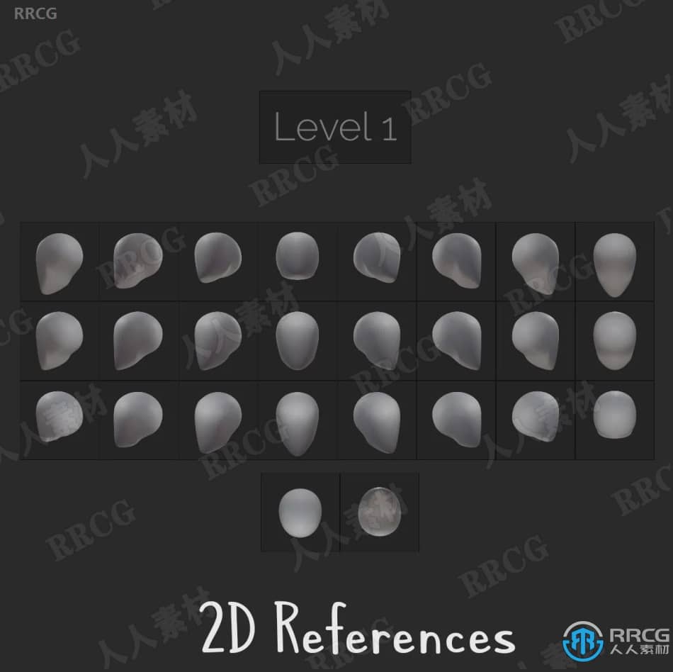 Blender个性角色头部雕刻设计实例训练视频教程 3D 第5张