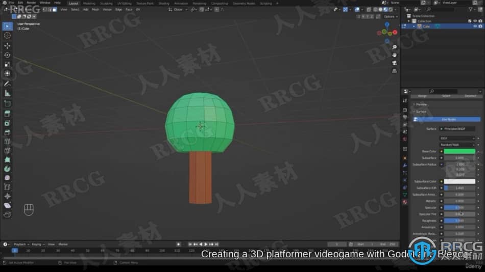 【中文字幕】Blender与Godot创建3D视频游戏训练视频教程 3D 第8张
